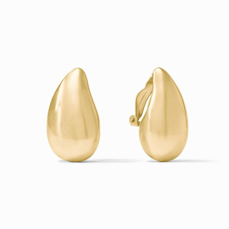 Wave Clip-Earrings Gold - CP116G-Julie Vos-Renee Taylor Gallery
