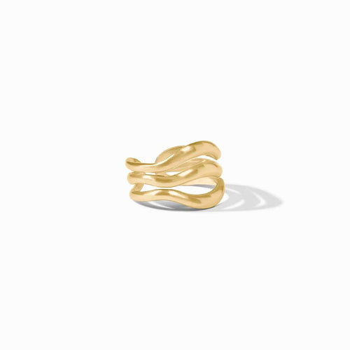 Wave Gold Ring - R228G00-Julie Vos-Renee Taylor Gallery