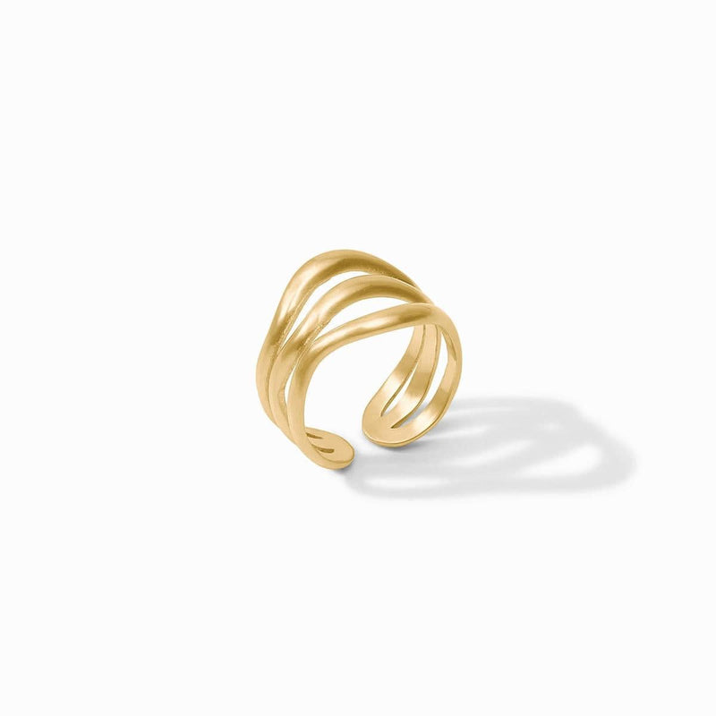 Wave Gold Ring - R228G00-Julie Vos-Renee Taylor Gallery