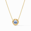 Wave Stone Delicate Iridescent Chalcedony Blue Necklace - N533GICA00-Julie Vos-Renee Taylor Gallery