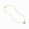 Wave Stone Delicate Iridescent Chalcedony Blue Necklace - N533GICA00-Julie Vos-Renee Taylor Gallery