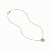 Wave Stone Delicate Necklace-Turquoise Blue - N533GTQ00-Julie Vos-Renee Taylor Gallery