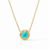 Wave Stone Delicate Necklace-Turquoise Blue - N533GTQ00-Julie Vos-Renee Taylor Gallery