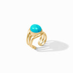 Wave Stone Ring-Turquoise Blue - R229GTQ00-Julie Vos-Renee Taylor Gallery