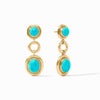 Wave Tier Earrings-Turquoise Blue - ER989GTQ00-Julie Vos-Renee Taylor Gallery