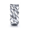Wide 925 Sterling Silver Chain Link Band in High Polished Finish - MR52061SVJJJ-Gabriel & Co.-Renee Taylor Gallery