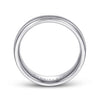 14K White Gold 7mm - Men's Wedding Band in High Polished Finish - MBH0154-70W4JJJ-Gabriel & Co.-Renee Taylor Gallery