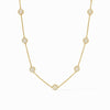 Windsor Delicate Station Necklace-Pave Cubic Zirconia - N596GPCZ00-Julie Vos-Renee Taylor Gallery