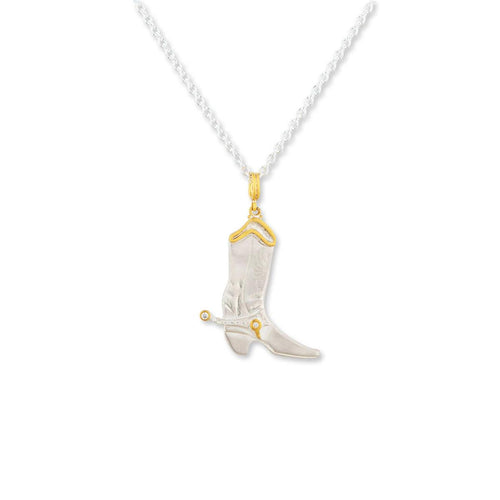 Yee-haw Pendant Gsild with Diamond by Lika Behar