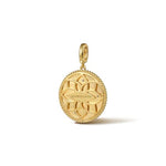 14K Yellow Gold Diamond Bujukan Libra Medallion Pendant - PT7573Y45JJ-Gabriel & Co.-Renee Taylor Gallery