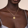 14K Yellow Gold Diamond Bujukan Libra Medallion Pendant - PT7573Y45JJ-Gabriel & Co.-Renee Taylor Gallery