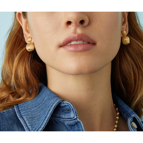 18K Yellow Gold Double Drop Earrings, Small - OB921 Y 02-Marco Bicego-Renee Taylor Gallery