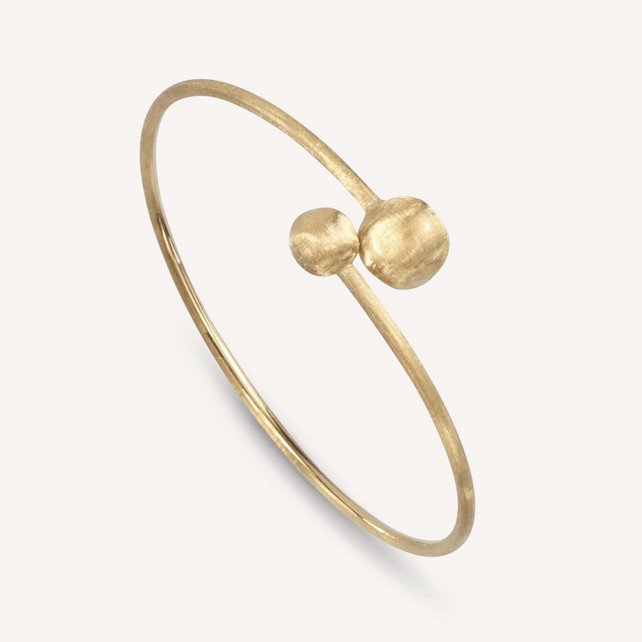 18K Africa Small Bead Hugging Bangle - SB44 Y 02-Marco Bicego-Renee Taylor Gallery