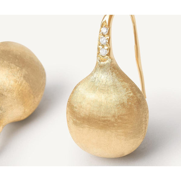 Medium Drop 18K Yellow Gold Medium Drop Earrings With Diamonds - OB1632-A B Y 02 ...