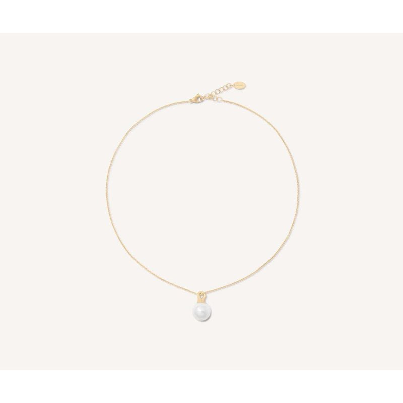 18K Yellow Gold Pearl Pendant Necklace - CB2493 PL Y 02-Marco Bicego-Renee Taylor Gallery