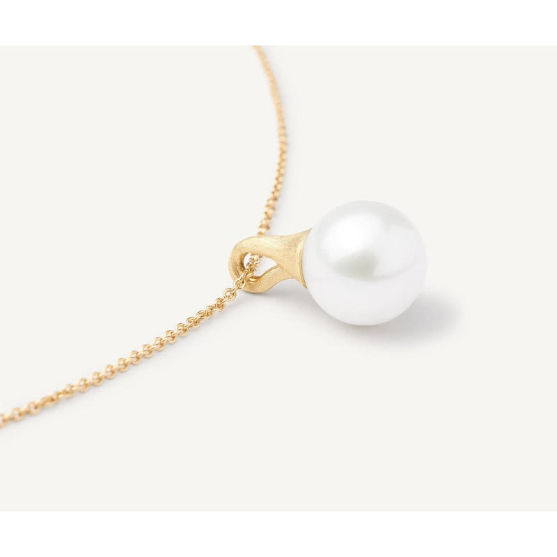 18K Yellow Gold Pearl Pendant Necklace - CB2493 PL Y 02-Marco Bicego-Renee Taylor Gallery