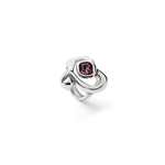 Sterling Silver Plated Ring with Large Heart and Central Pink Crystal - ANI0842RSAMTL-UNO de 50-Renee Taylor Gallery