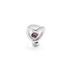 Sterling Silver Plated Ring with Large Heart and Central Pink Crystal - ANI0842RSAMTL-UNO de 50-Renee Taylor Gallery