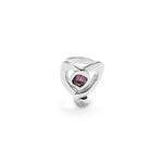 Sterling Silver Plated Ring with Large Heart and Central Pink Crystal - ANI0842RSAMTL-UNO de 50-Renee Taylor Gallery