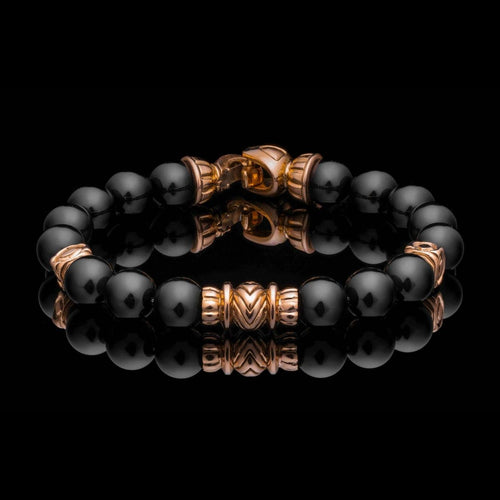 Men's Black Onyx Tikal Bracelet - BB62 BO RG-William Henry-Renee Taylor Gallery