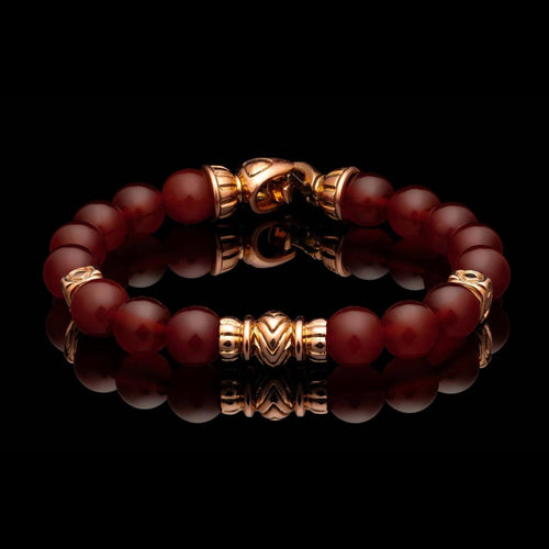 Men's Carnelian Tikal Bracelet - BB62 CARN RG-William Henry-Renee Taylor Gallery