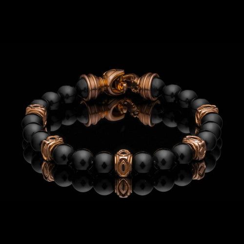 Men's Black Onyx Copan Bracelet - BB64 BO RG-William Henry-Renee Taylor Gallery