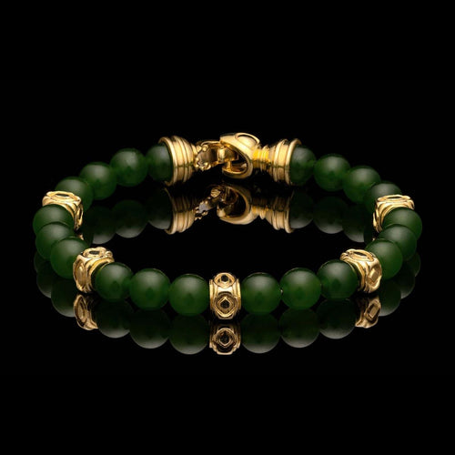 Men's Jade Copan Bracelet - BB64 J YG-William Henry-Renee Taylor Gallery