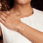 The Pink Delicate Bracelet-Pink Pearl - BL279GPPL00-Julie Vos-Renee Taylor Gallery