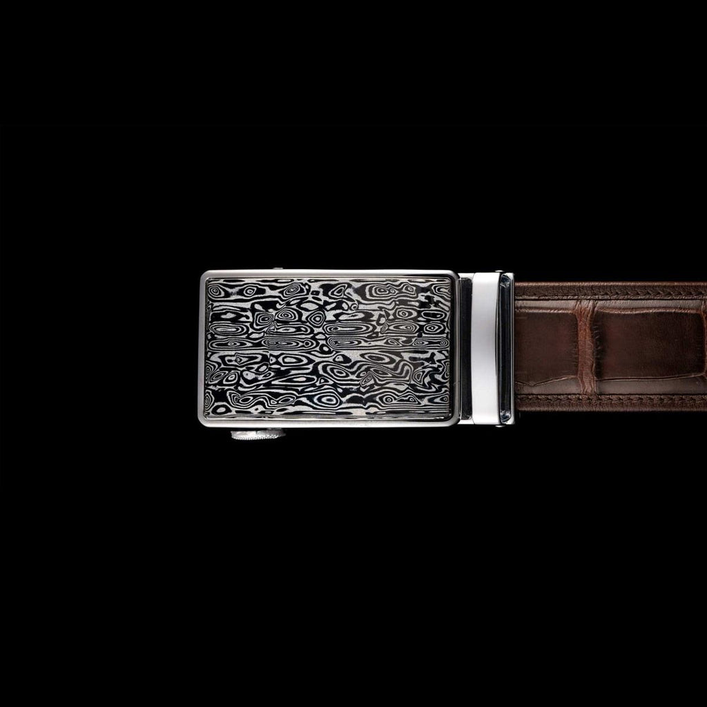 Buckle 4 Bifrost/Brown Alligator Belt Buckle - BKL4 - BRN-William Henry-Renee Taylor Gallery