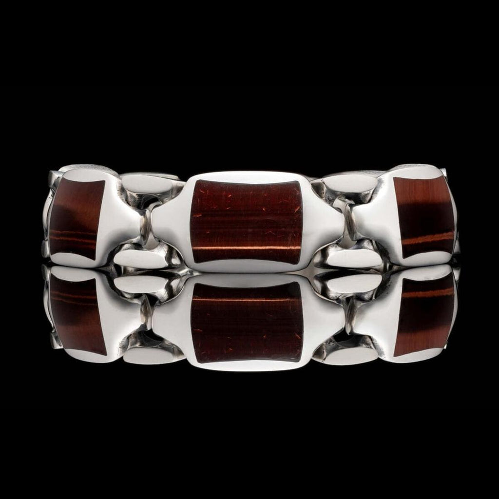 Men's Red Tiger Eye Retro Bracelet - BR13 RTE-William Henry-Renee Taylor Gallery