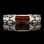 Men's Red Tiger Eye Identity Bracelet - BR24 RTE-William Henry-Renee Taylor Gallery