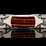 Men's Red Tiger Eye Identity Bracelet - BR24 RTE-William Henry-Renee Taylor Gallery