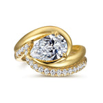 14K Yellow Gold Pear Shape Halo Diamond Engagement Ring Mount - ER16640P8Y44JJ-Gabriel & Co.-Renee Taylor Gallery