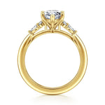 14K Yellow Gold 6 Prong Marquise Shape Diamond Engagement Ring Mount - ER16855M8Y44JJ-Gabriel & Co.-Renee Taylor Gallery