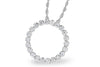 14K White Gold Diamond Circle Pendant Necklace - N8280-Allison Kaufman Company-Renee Taylor Gallery