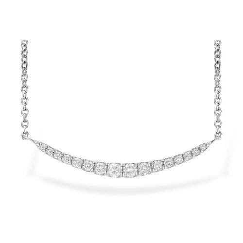 Diamond Pavé Curved Bar Necklace - N8127-Allison Kaufman Company-Renee Taylor Gallery