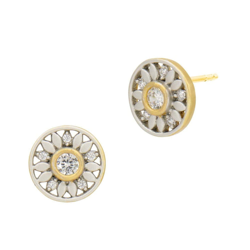 Petals in Bloom Stud Earrings - AHPYZE04-14K-Freida Rothman-Renee Taylor Gallery