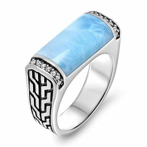 Eros White Sapphire Ring - Reros00-Marahlago Larimar-Renee Taylor Gallery