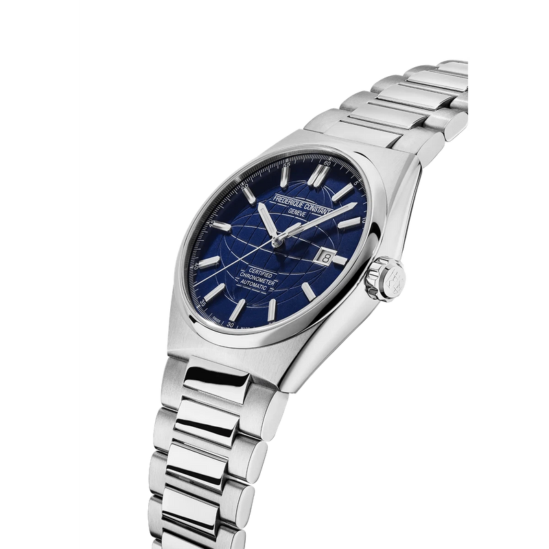 Highlife Automatic COSC Watch - Blue-Frederique Constant-Renee Taylor Gallery