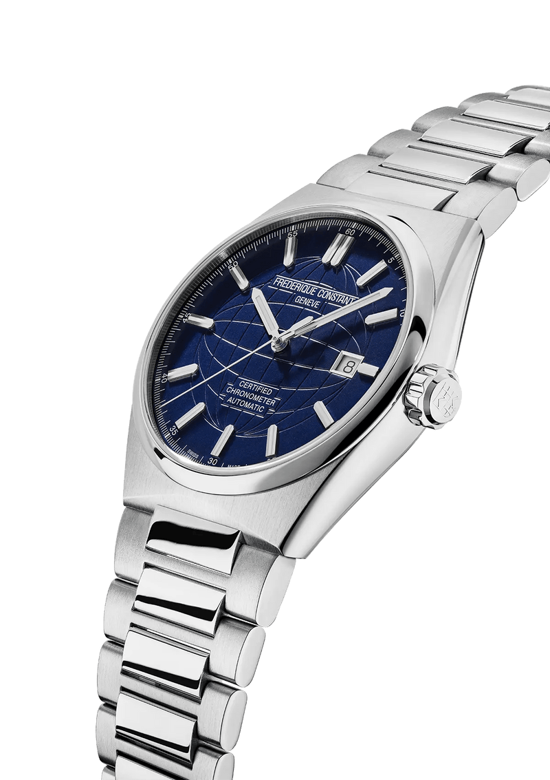 Highlife Automatic COSC Watch - Blue-Frederique Constant-Renee Taylor Gallery
