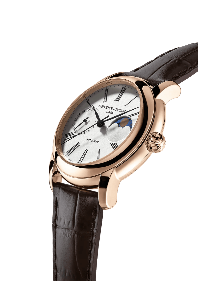 Classic Moonphase Watch - Brown-Frederique Constant-Renee Taylor Gallery