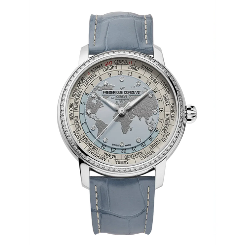 Classic Worldtimer - FC-719LBWD3DH6-Frederique Constant-Renee Taylor Gallery