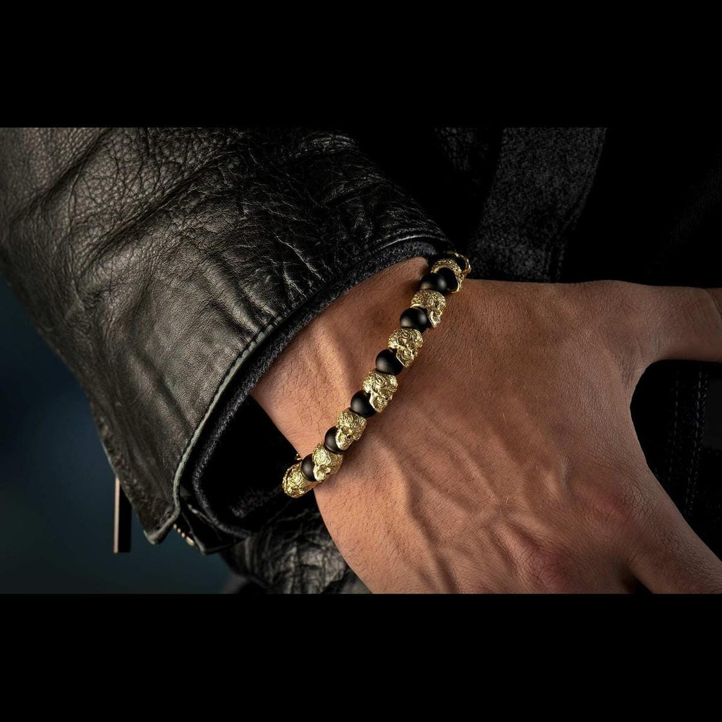 Men's Dorado Bracelet - FL BB4 ONX YG-William Henry-Renee Taylor Gallery
