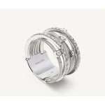 18K Goa 7 Row Diamond Ring - AG277 B2 W 01-Marco Bicego-Renee Taylor Gallery