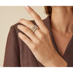 18K Goa 7 Row Diamond Ring - AG277 B2 YW M5-Marco Bicego-Renee Taylor Gallery