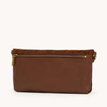 INVITATION CLUTCH - Chocolate Diamond Suede/Antique Gold-Hammitt-Renee Taylor Gallery