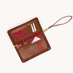 BRYANT WALLET - Chocolate Diamond Suede/Antique Gold-Hammitt-Renee Taylor Gallery