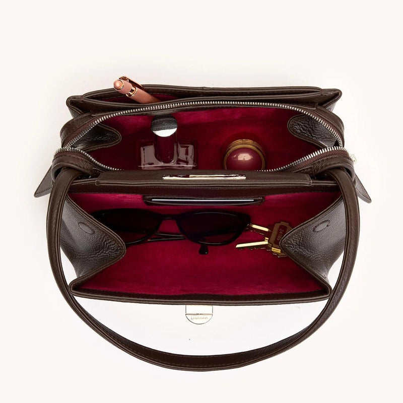 CHARLOTTE MED - Espresso Pebble/Silver-Hammitt-Renee Taylor Gallery