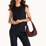 TOM ZIP MED - Cherrywood Pebble/Brushed Gold-Hammitt-Renee Taylor Gallery
