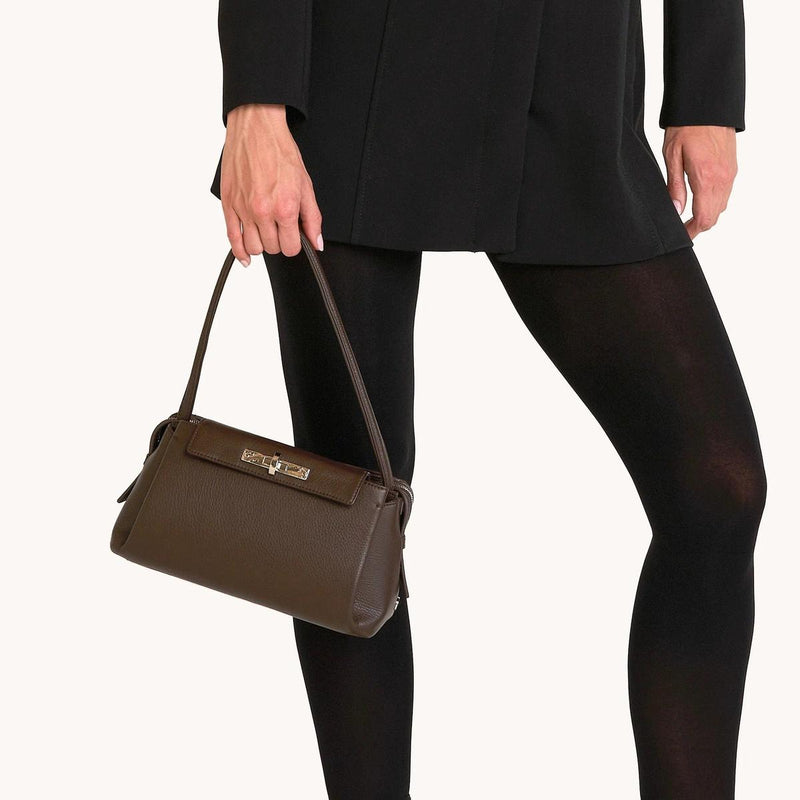 CHARLOTTE MED - Espresso Pebble/Silver-Hammitt-Renee Taylor Gallery